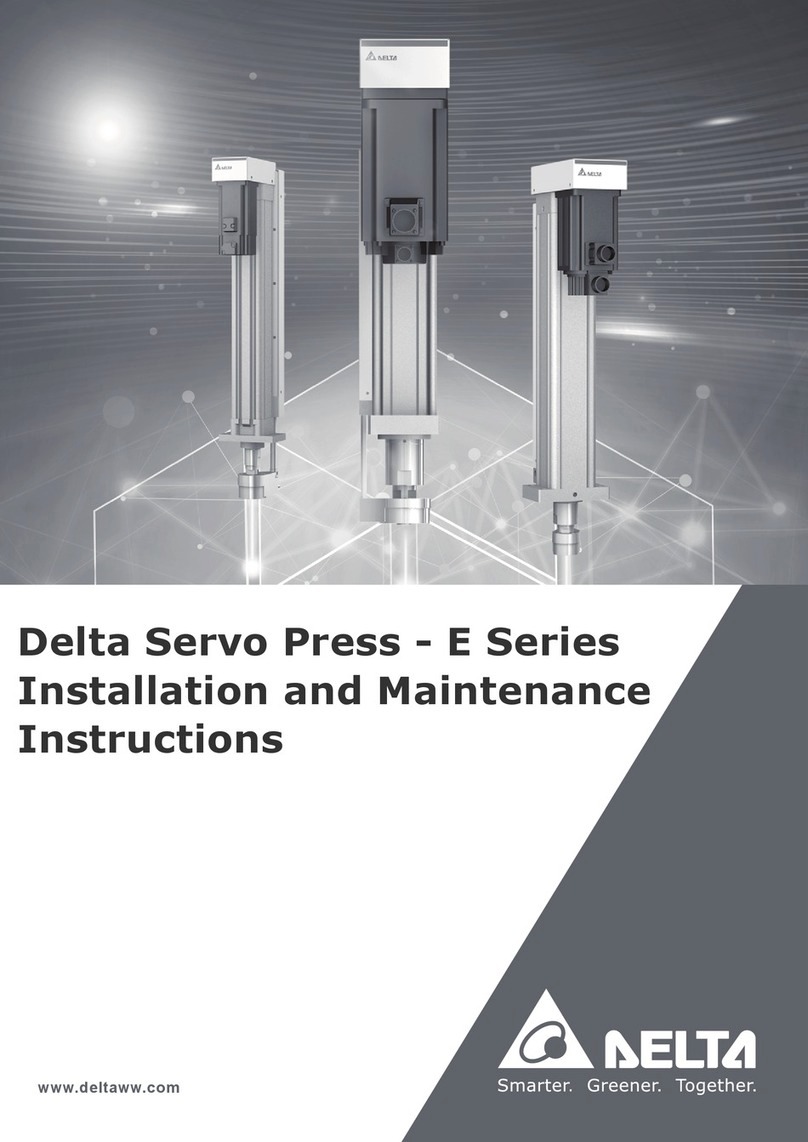 Delta E Series Installation and maintenance instructions