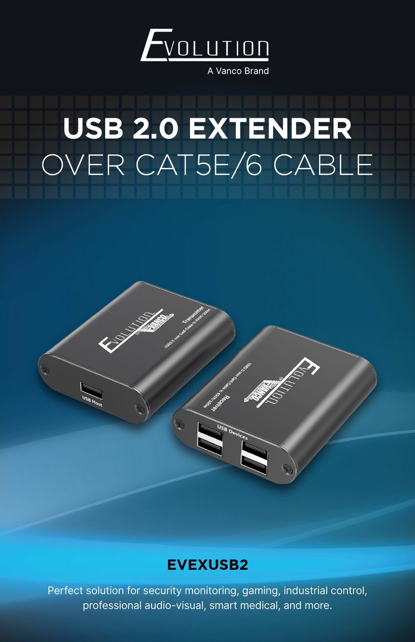 Vanco EVOLUTION EVEXUSB2 User manual