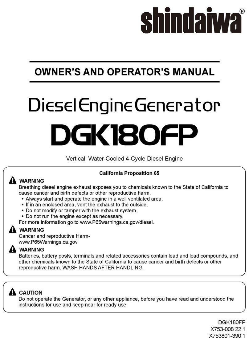 Shindaiwa DGK180FP Operator's manual