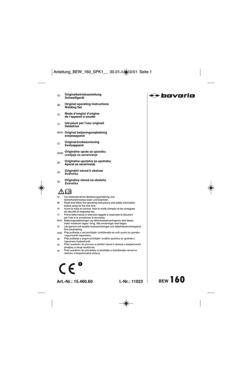 Bavaria BEW 160 operating instructions