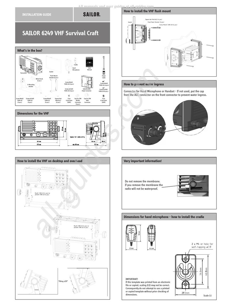 Sailor 6249 installation guide