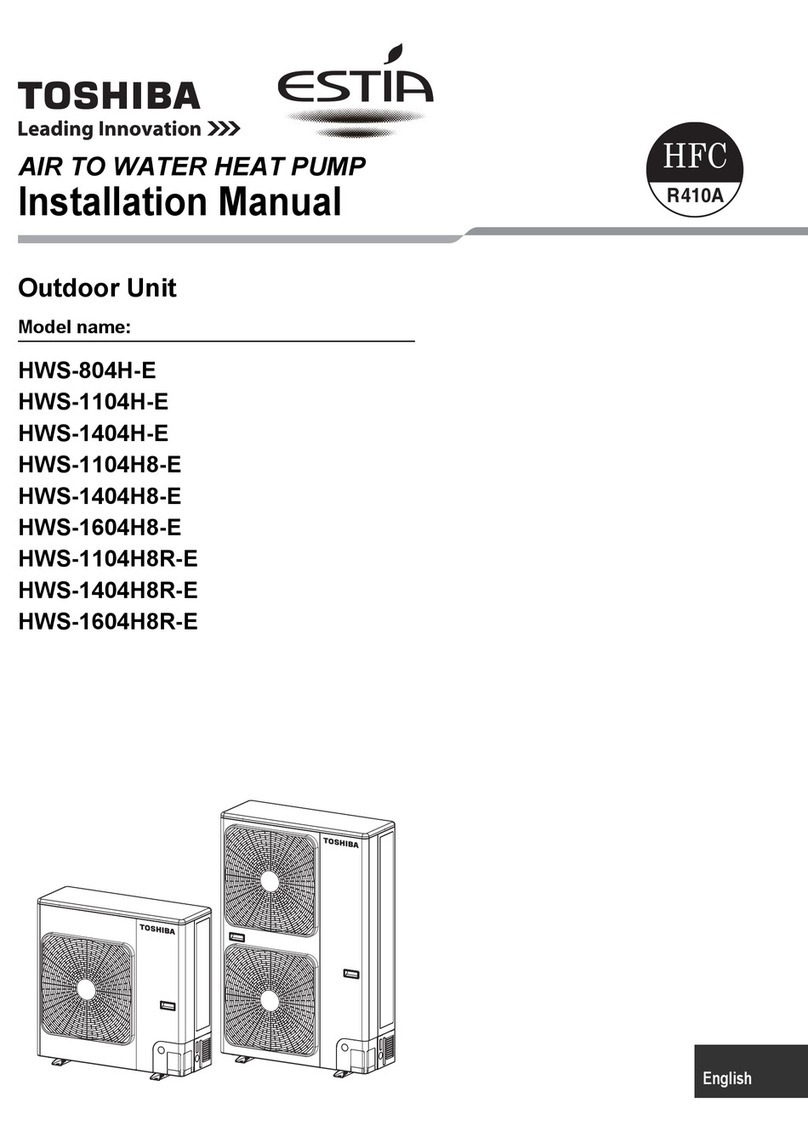 Toshiba HWS-804H-E installation manual
