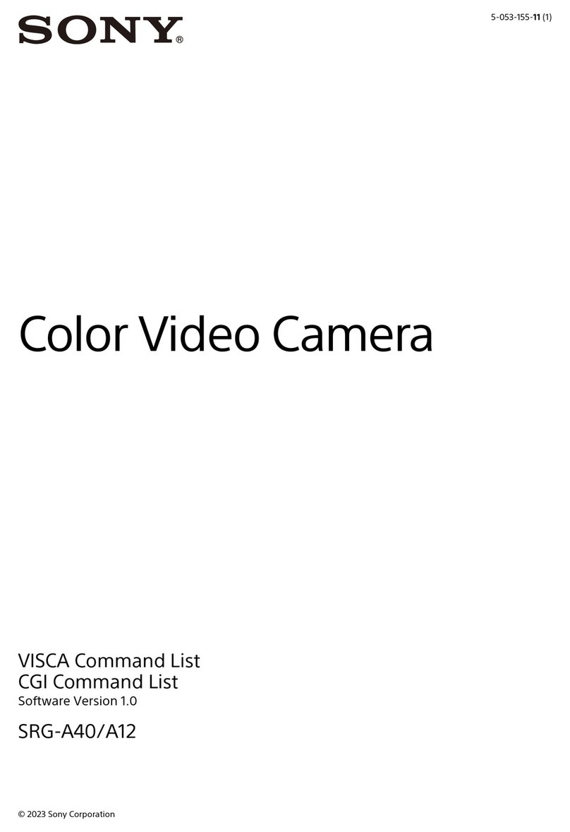 Sony SRG-A40 Command list