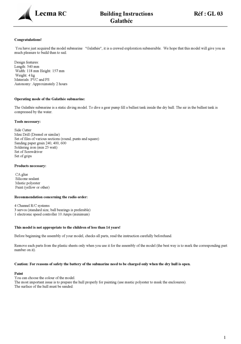 Lecma RC Galathee Building instructions