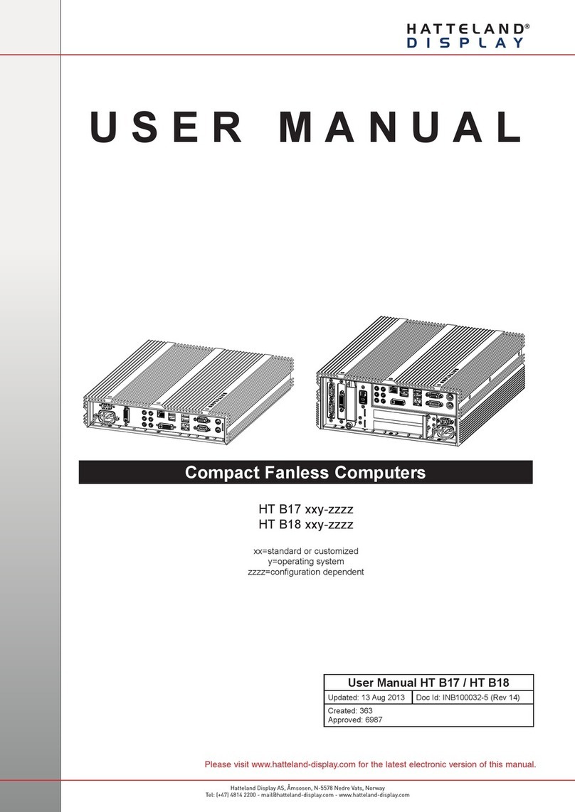 Hatteland HT B17 Series User manual Hatteland HT B17 Series User manual