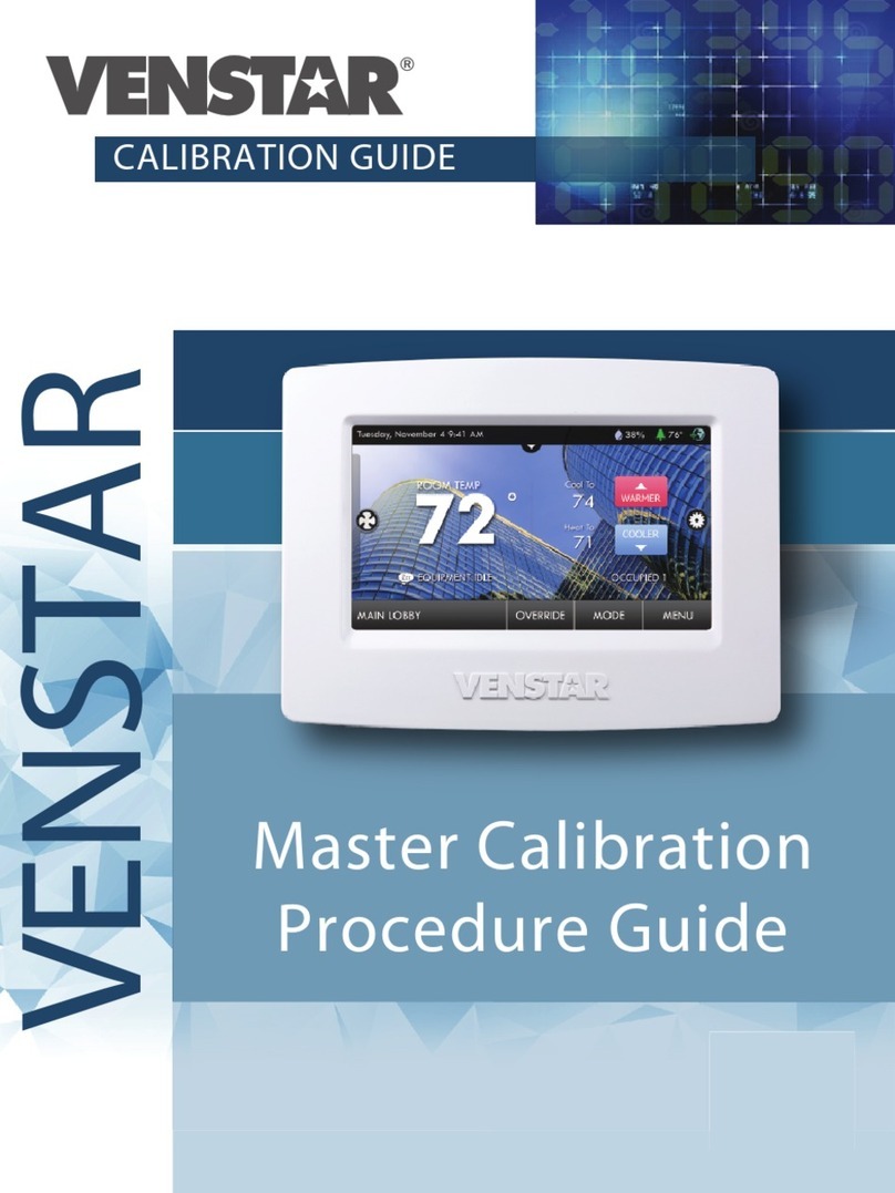 Venstar ColorTouch T5800 Use and care manual
