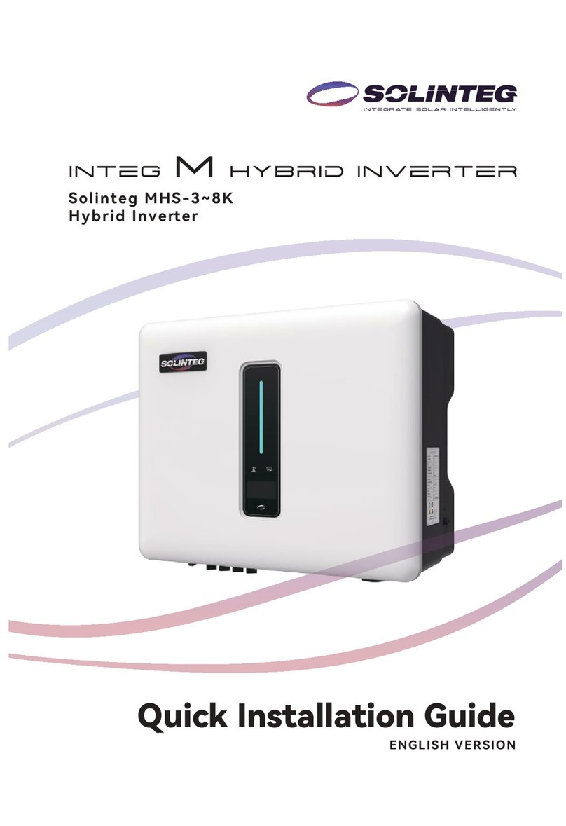 SOLINTEG INTEG M MHS Series User manual