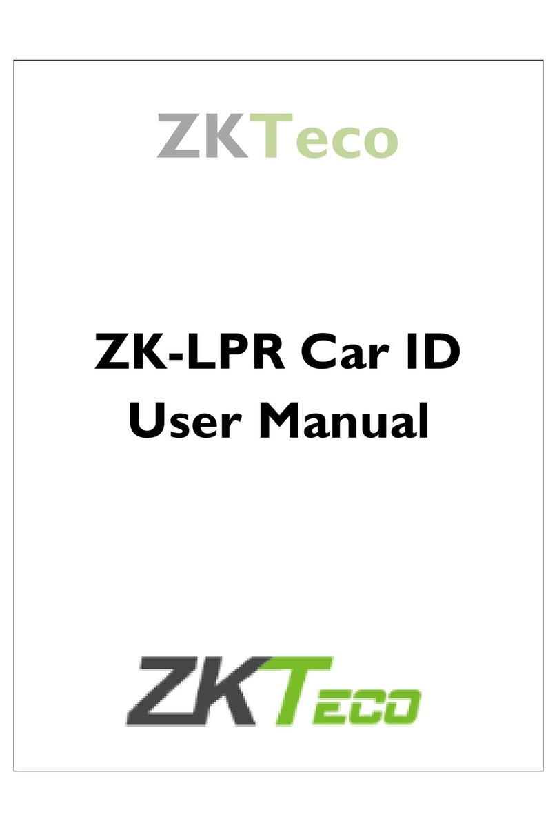 ZKTeco ZK-LPR Car ID User manual ZKTeco ZK-LPR Car ID User manual