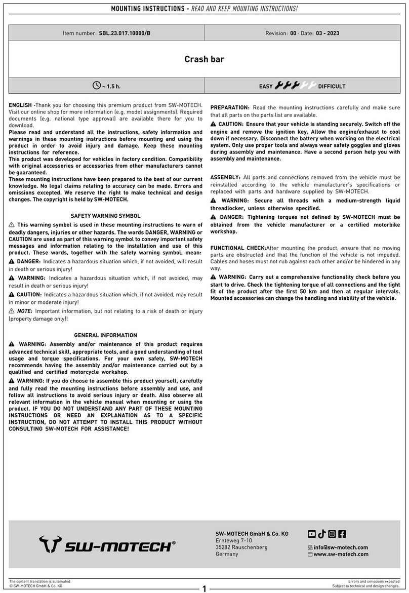 SW-Motech SBL.23.017.10000/B User manual