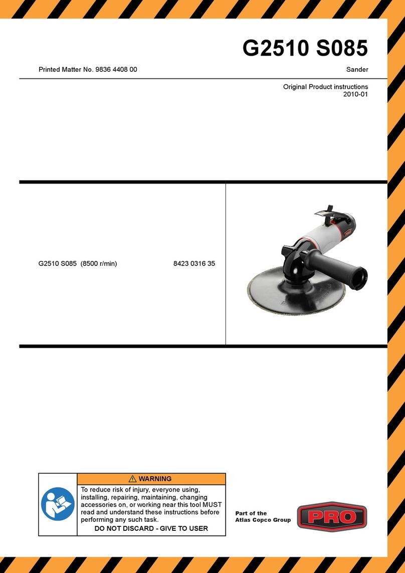 Atlas Copco G2510 S085 Maintenance and service guide