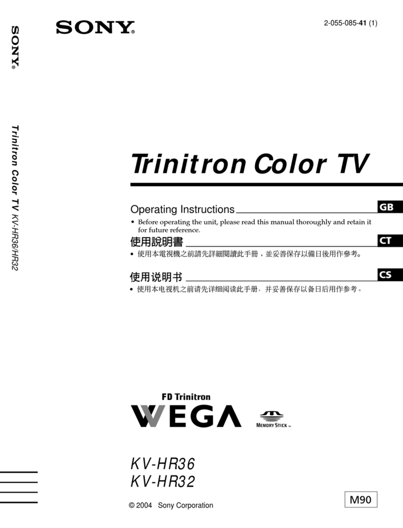 Sony Trinitron KV-HR32 User manual