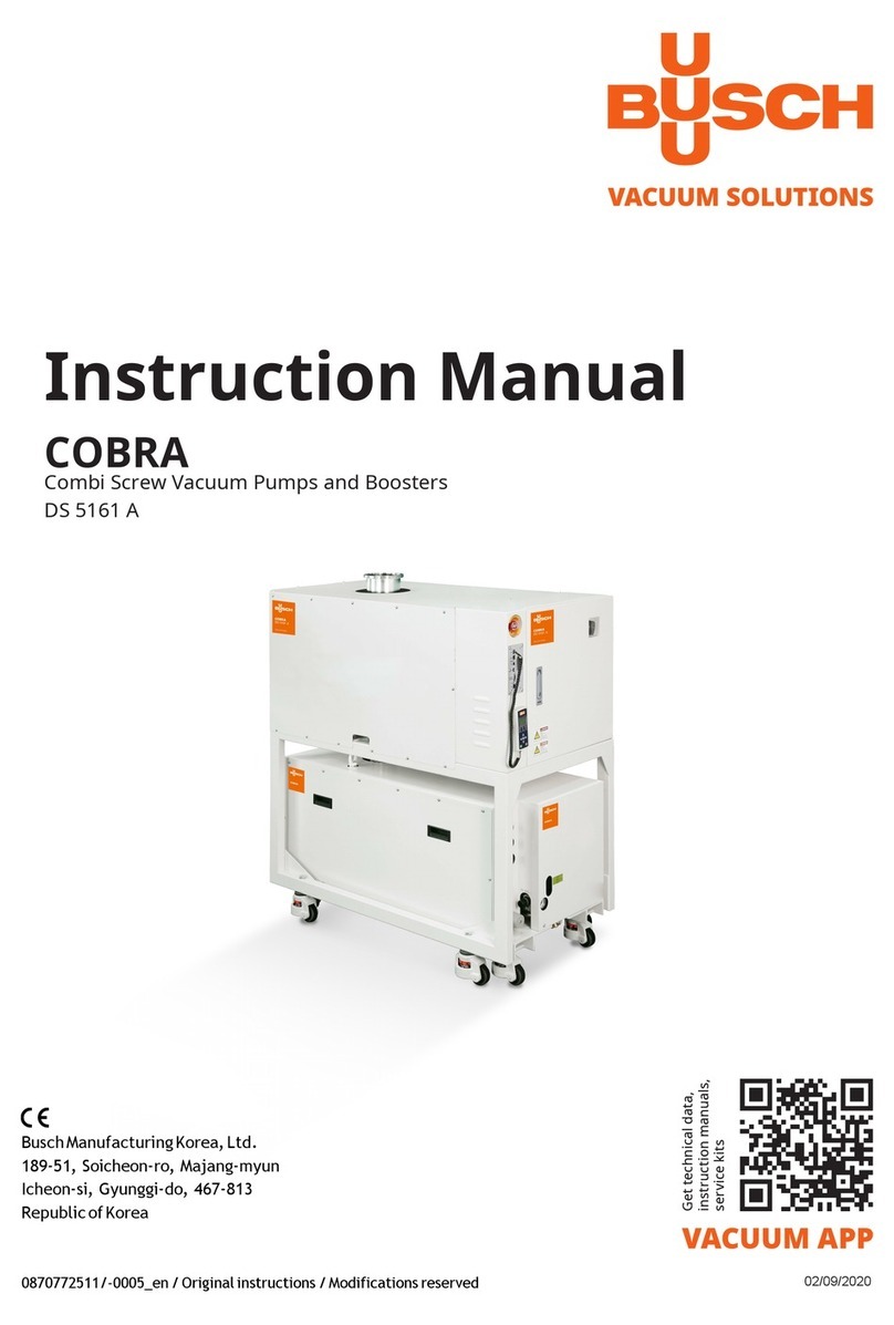 BUSCH COBRA DS 5161 A instruction manual