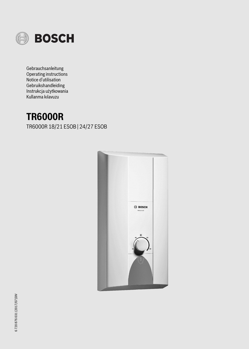 Bosch TR 6000R Series User manual