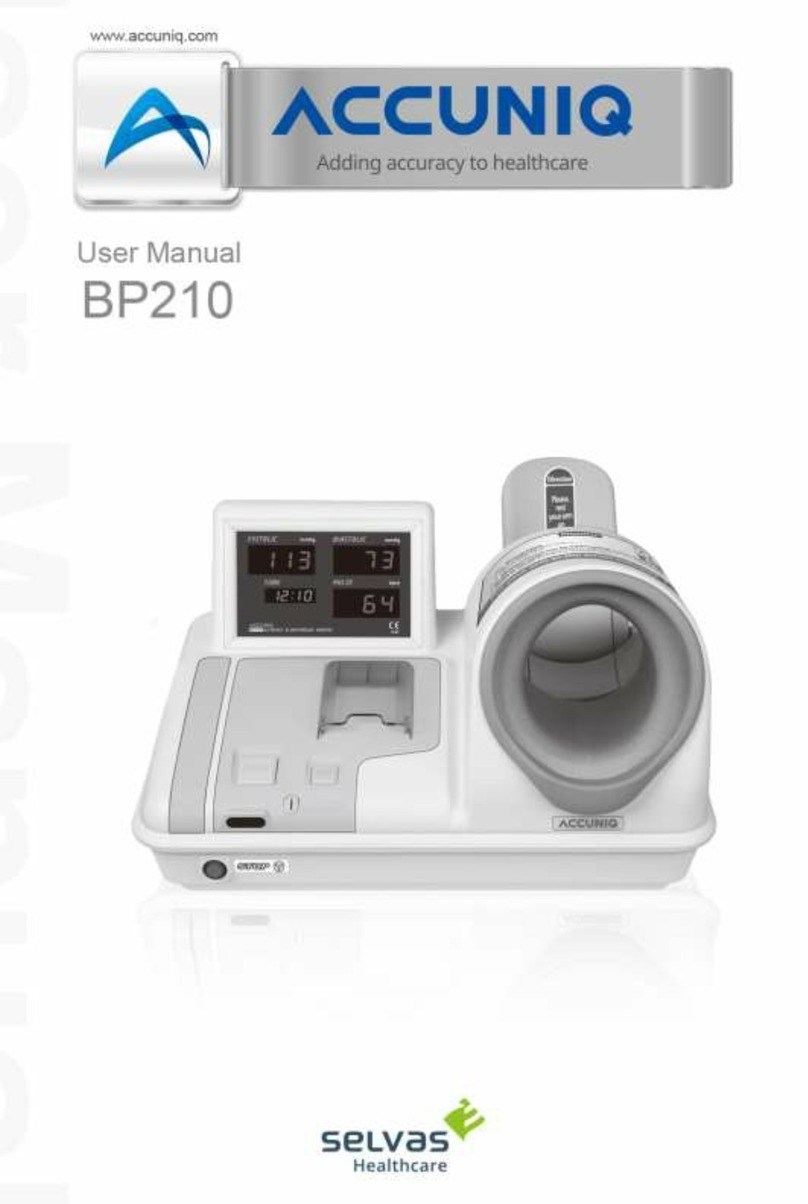 SELVAS Healthcare ACCUNIQ BP210 user manual