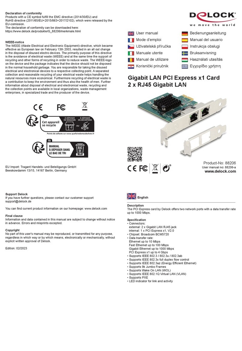 DeLOCK 88206 User manual