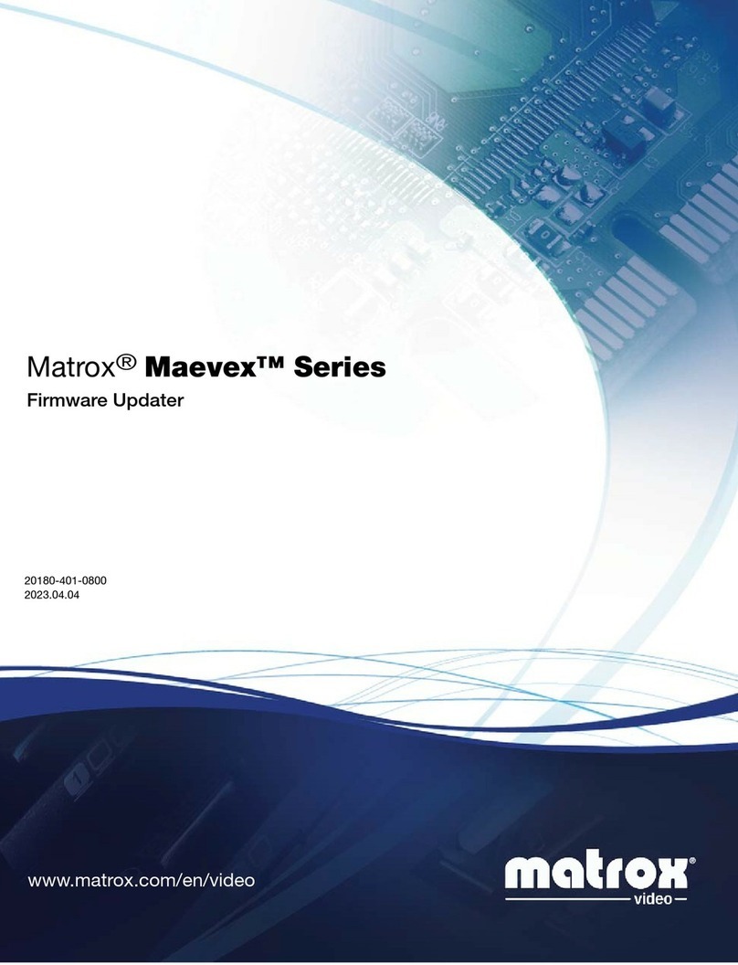 Matrox maevex series User manual