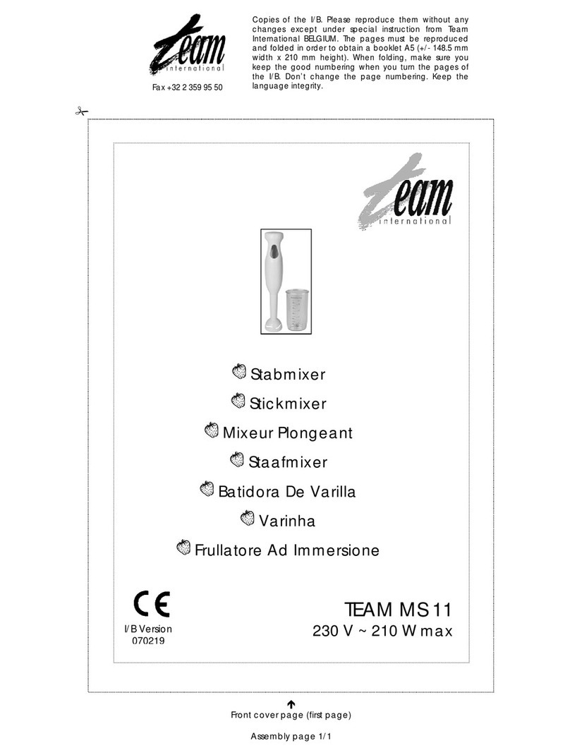 Team International MS 11 operating instructions