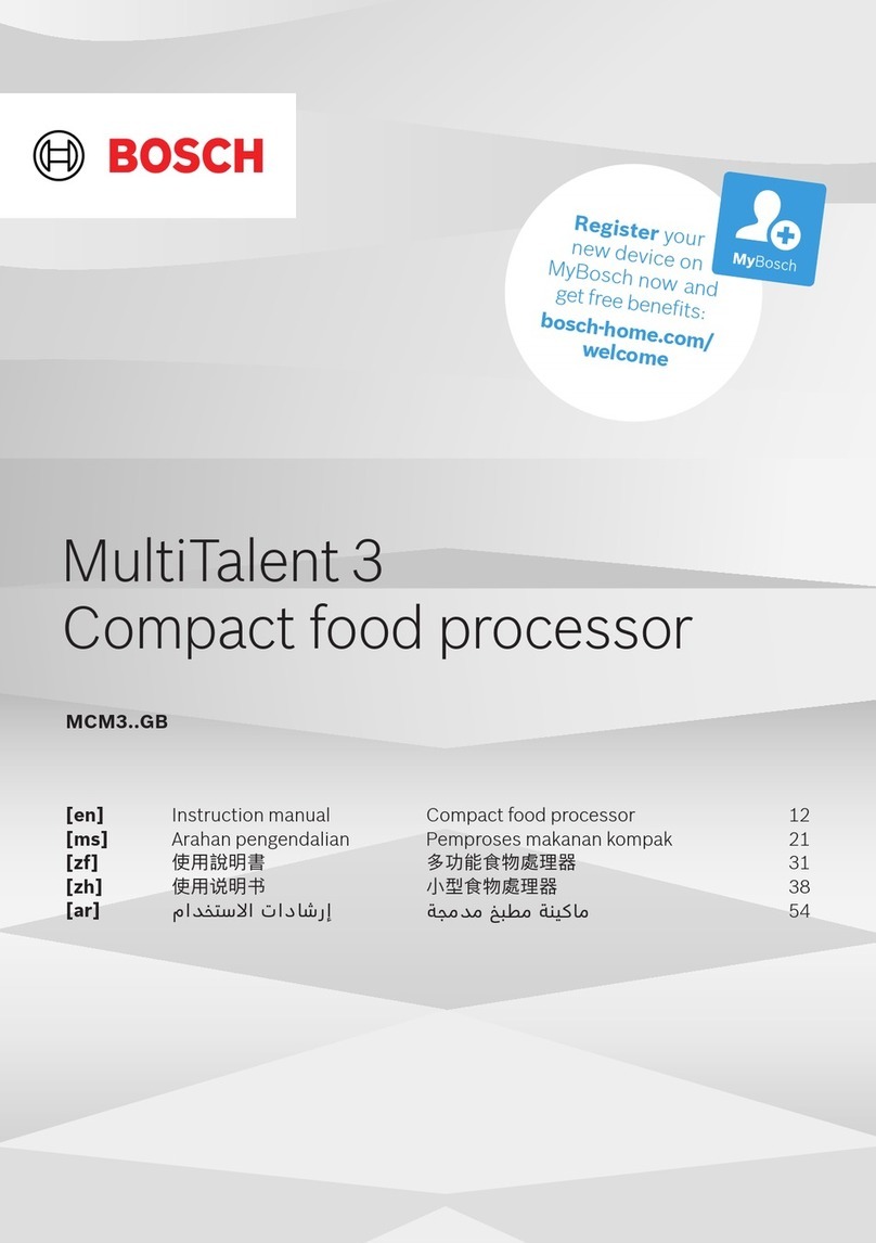 Bosch MultiTalent 3 MCM3 GB Series User manual
