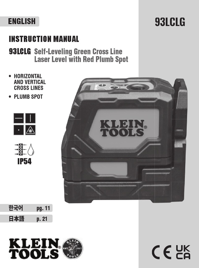 Klein Tools 93LCLG User manual Klein Tools 93LCLG User manual