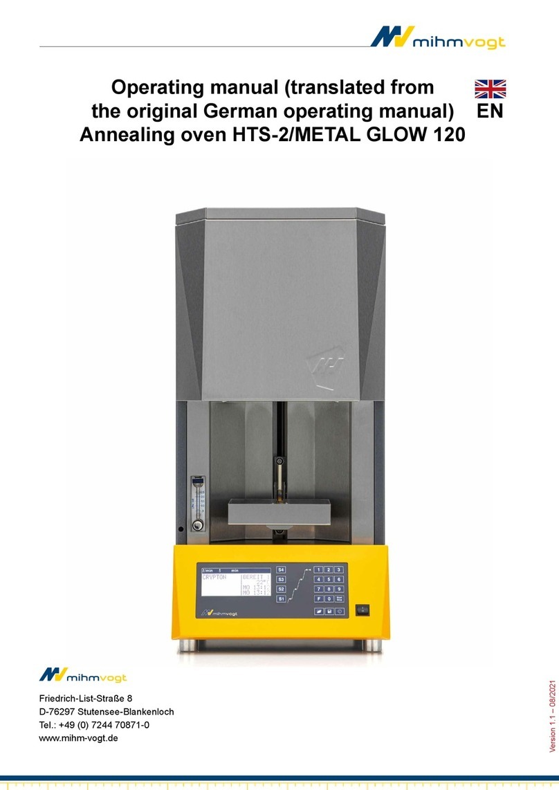 MIHM-VOGT HTS-2/METAL GLOW 120 operating manual