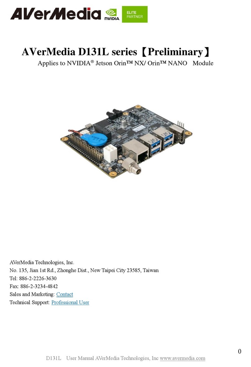 Avermedia D131L Series manual