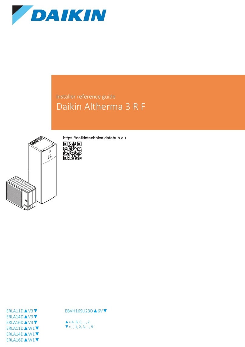 Daikin ERLA-DV17 Installer's reference guide