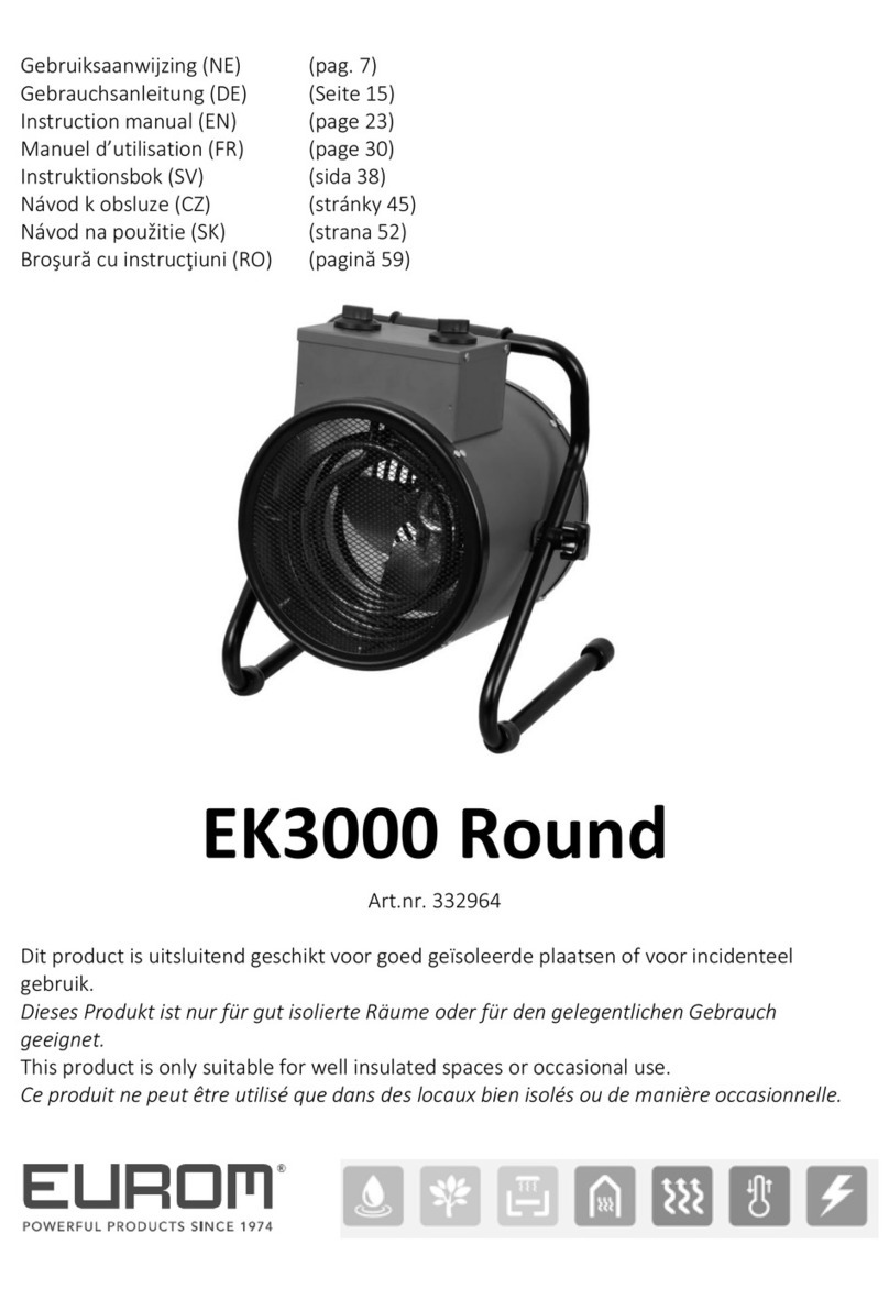 EUROM EK3000 Wall instruction manual