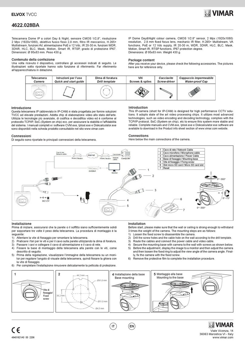 Vimar ELVOX 4622.028BA manual