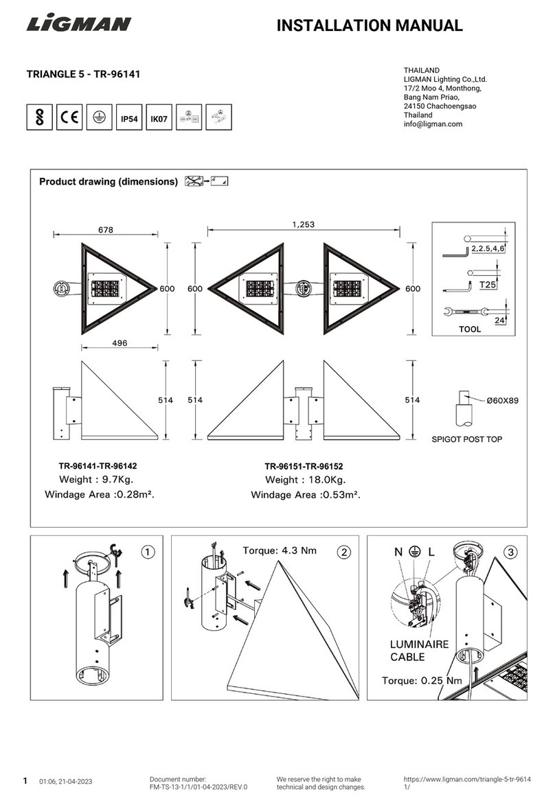 LIGMAN TRIANGLE 5 installation manual