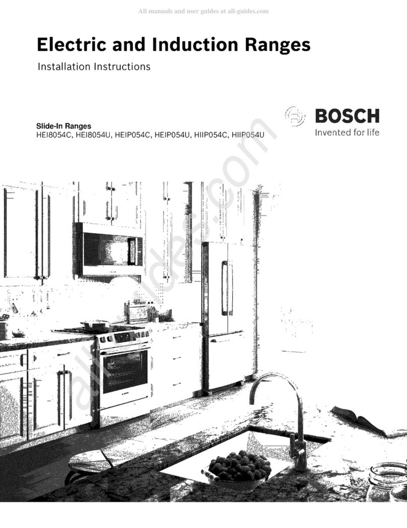 Bosch HIIP054C installation instructions