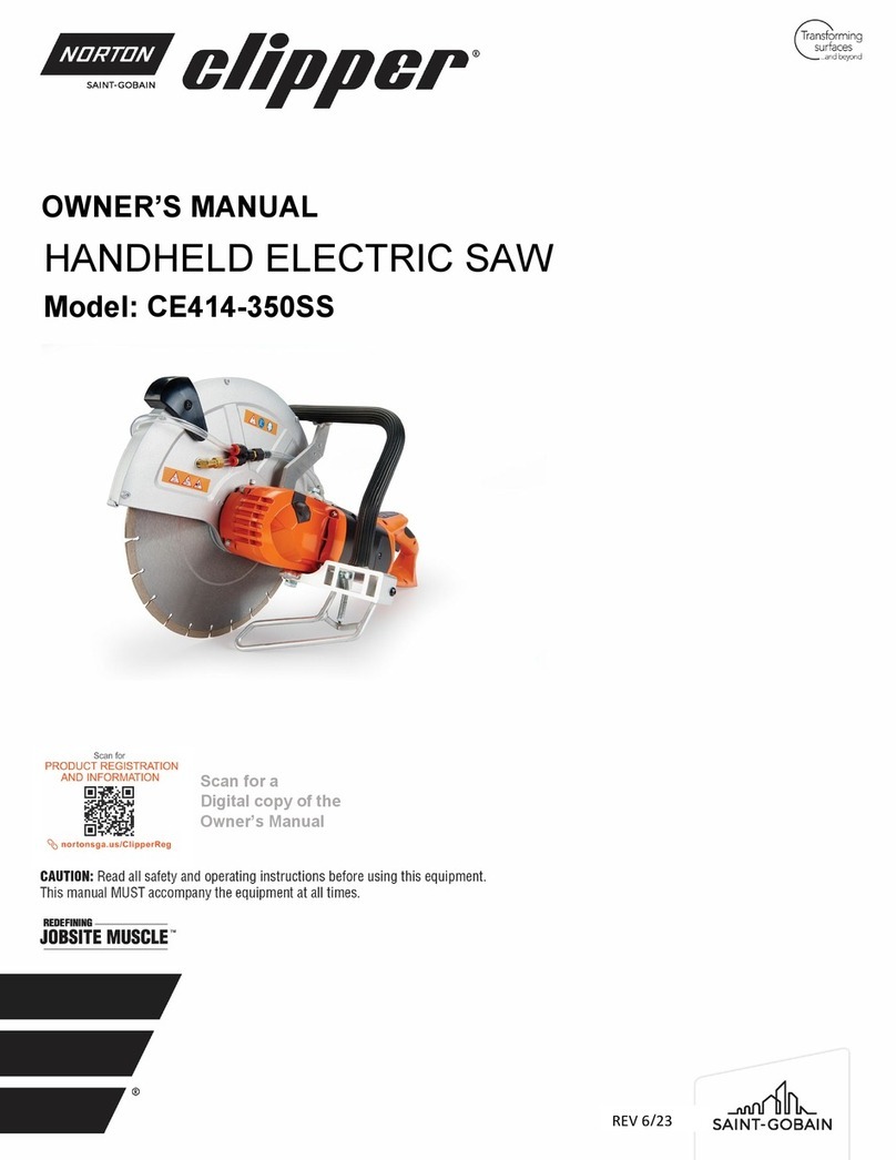 Norton Clipper CE414-350SS owner's manual