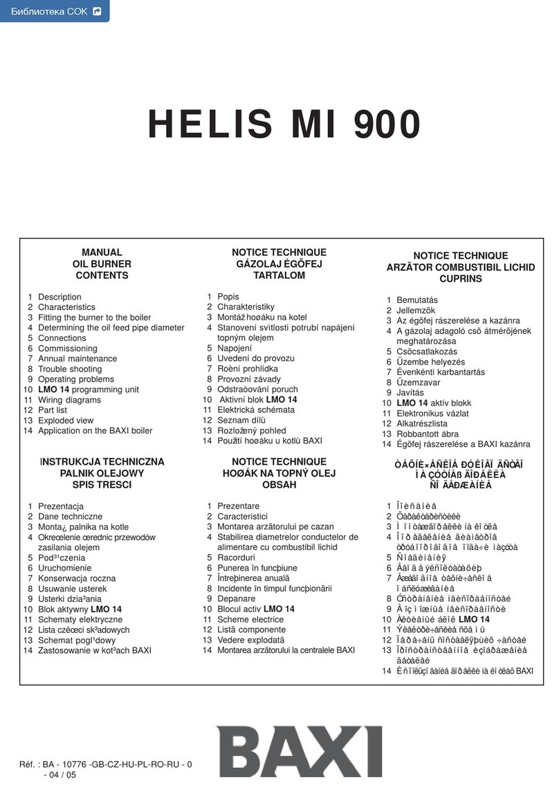 Baxi HELIS MI 900 manual