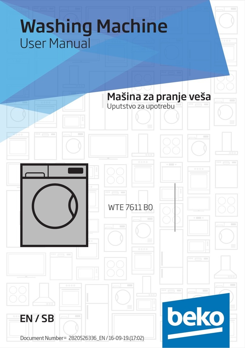 Beko WTE 7611 B0 User manual
