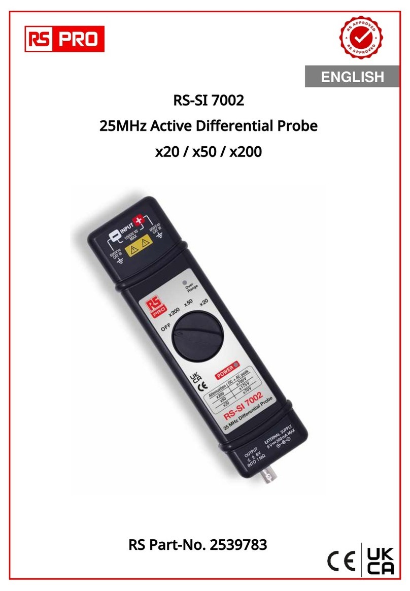RS PRO RS-SI 7002 User manual