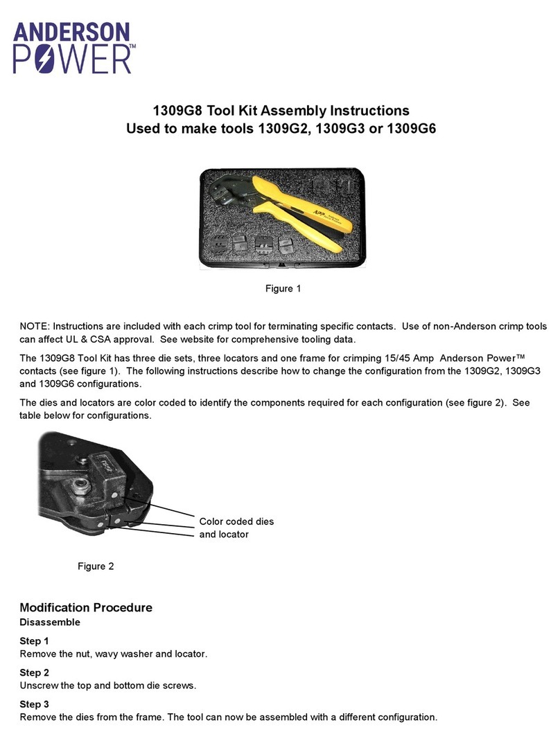 Anderson 1309G2 Assembly instructions Anderson 1309G2 Assembly instructions