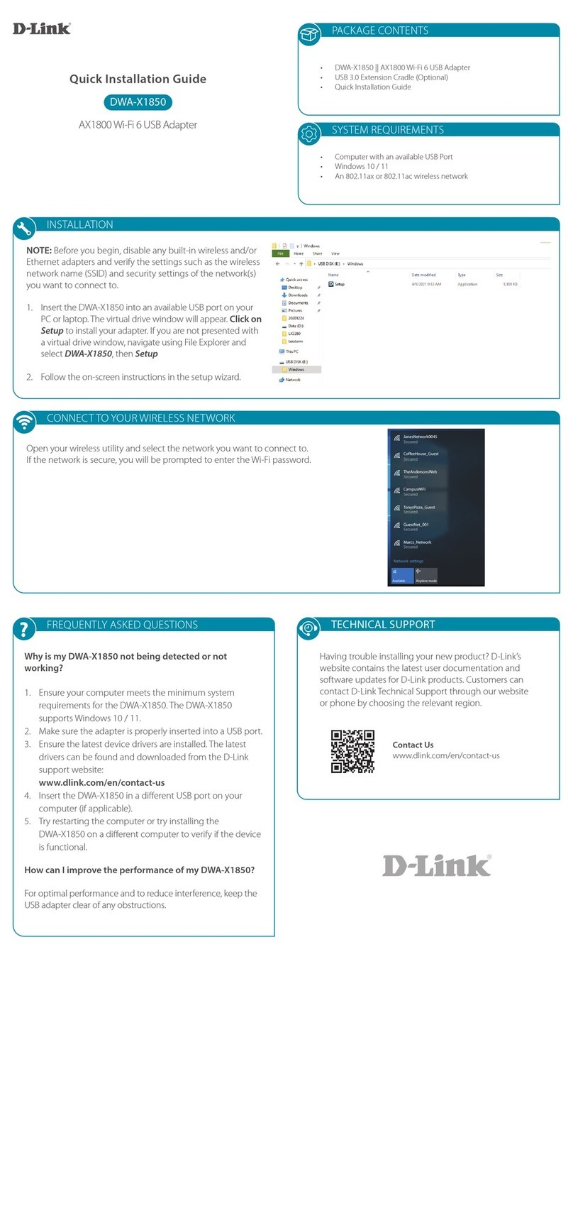 D-Link DWA-X1850 User manual