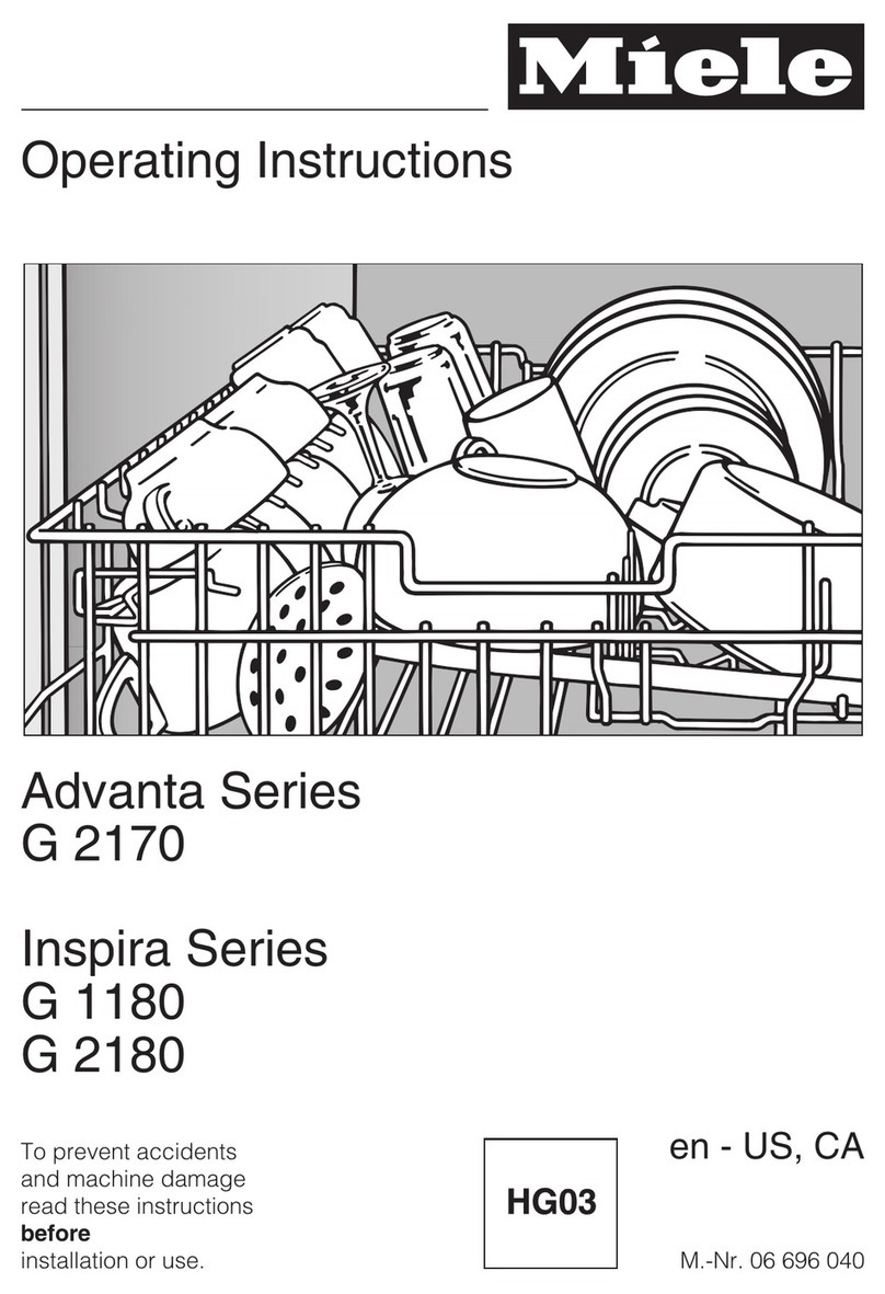 Miele Advanta Series operating instructions