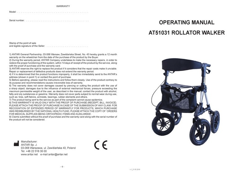 Antar AT51031 operating manual