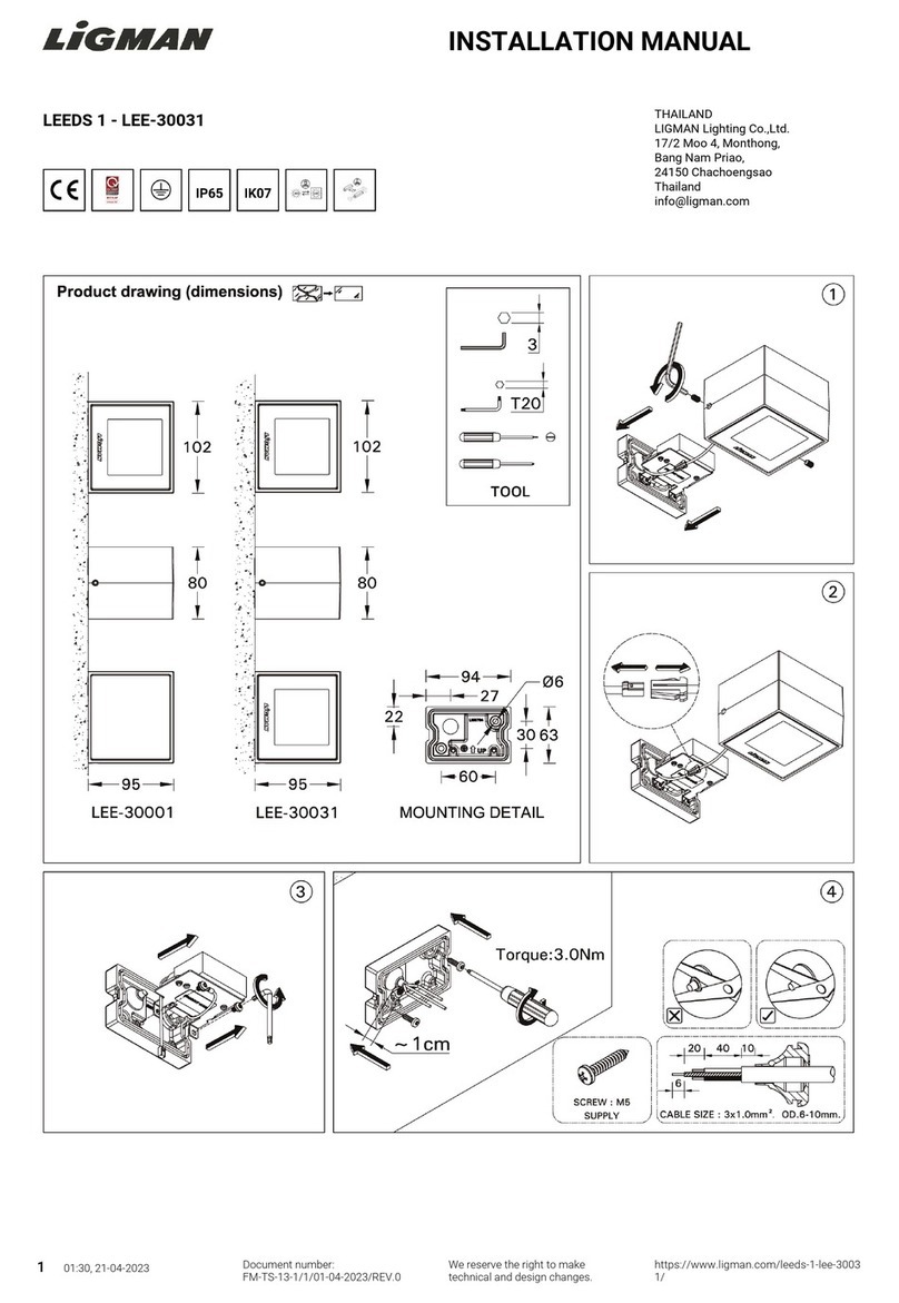 LIGMAN LEEDS 1 installation manual