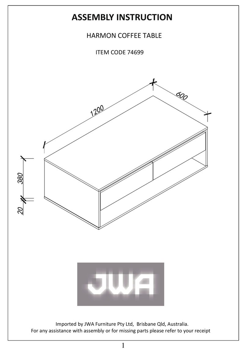 JWA HARMON 74699 Assembly instruction