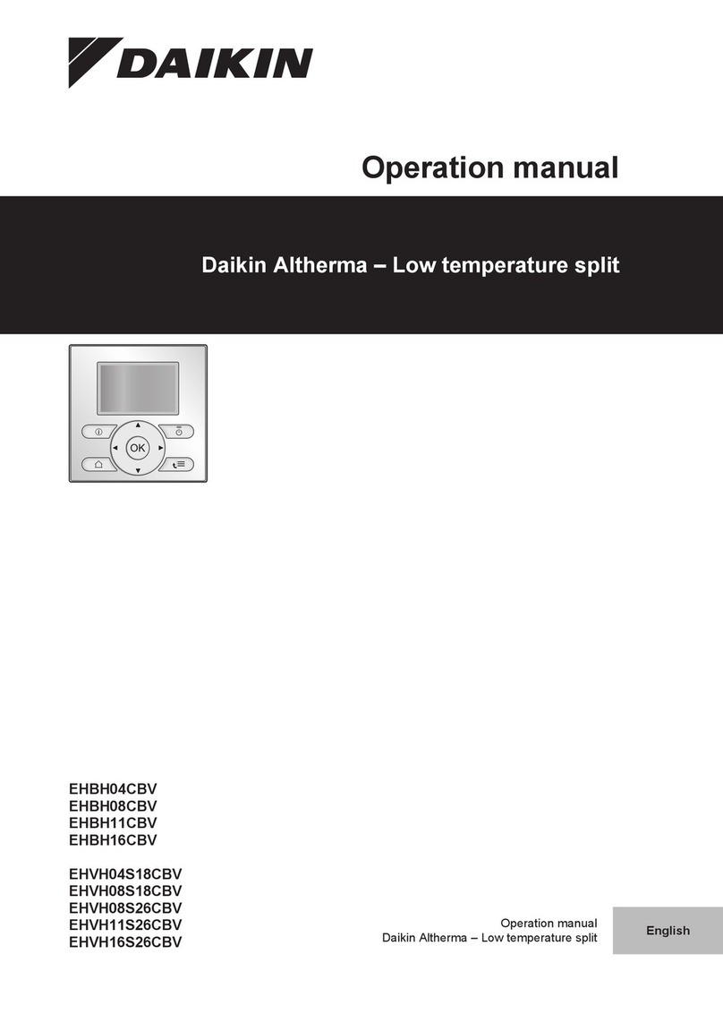 Daikin Altherma EHBH08CBV User manual