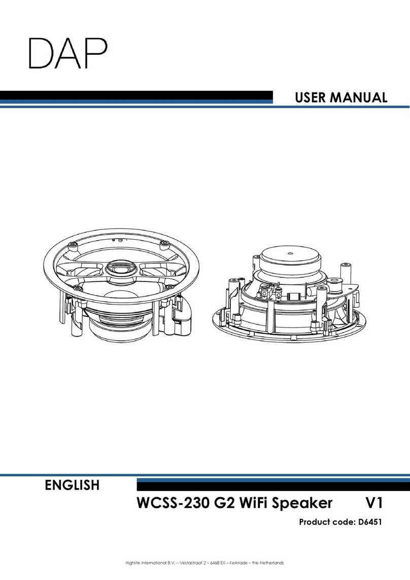 DAPAudio WCSS-230 G2 User manual