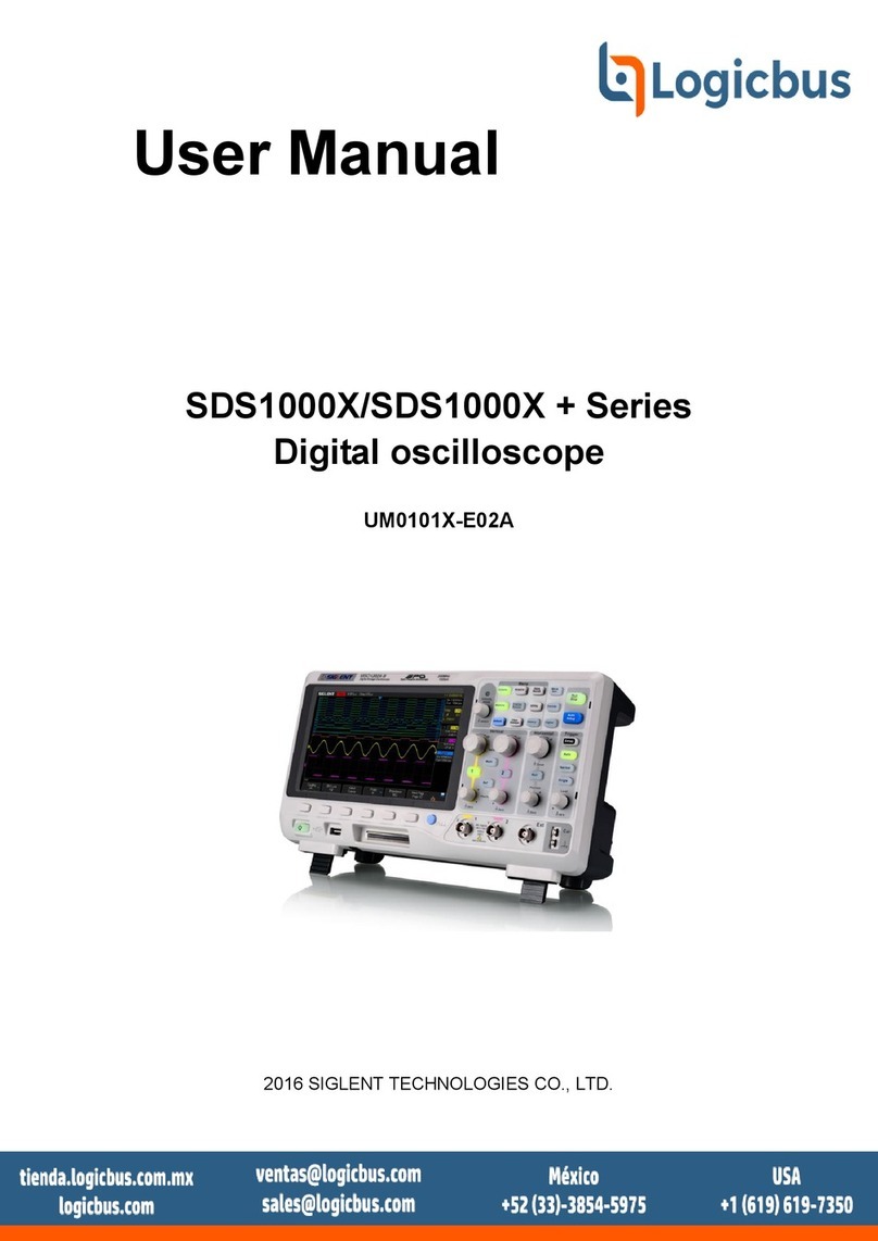 SIGLENT TECHNOLOGIES SDS1000X Series user manual