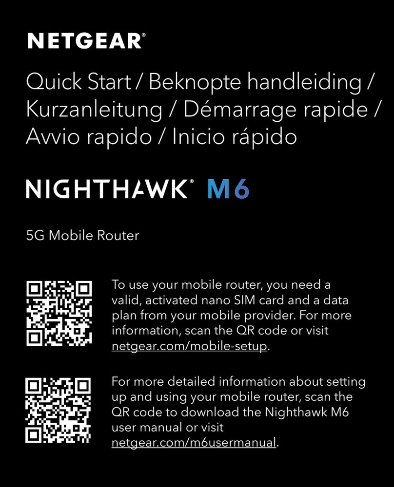 NETGEAR Nighthawk M6 User manual