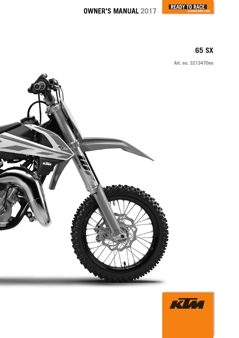 KTM 65 SX 2017 User manual