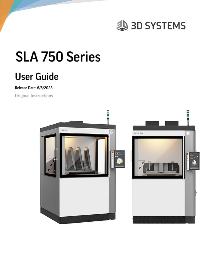 3D Systems SLA 750 Series User manual