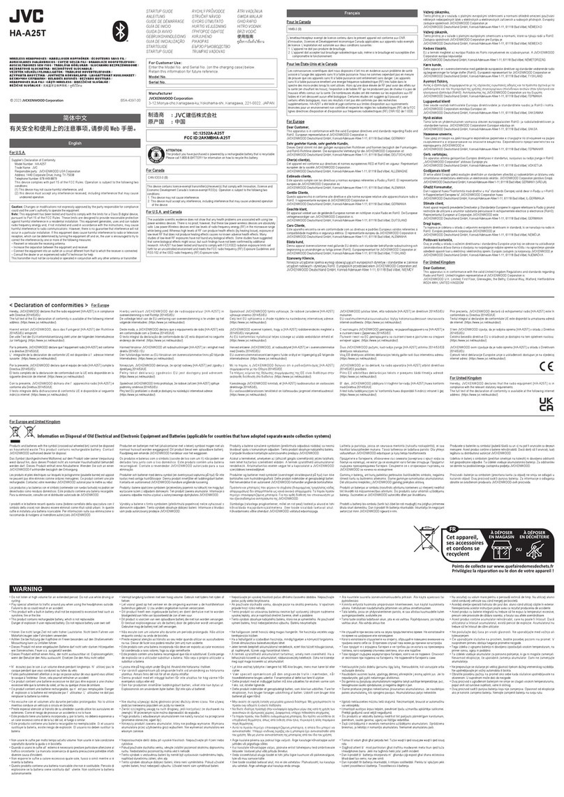 JVC Samsung HA-A25T User guide