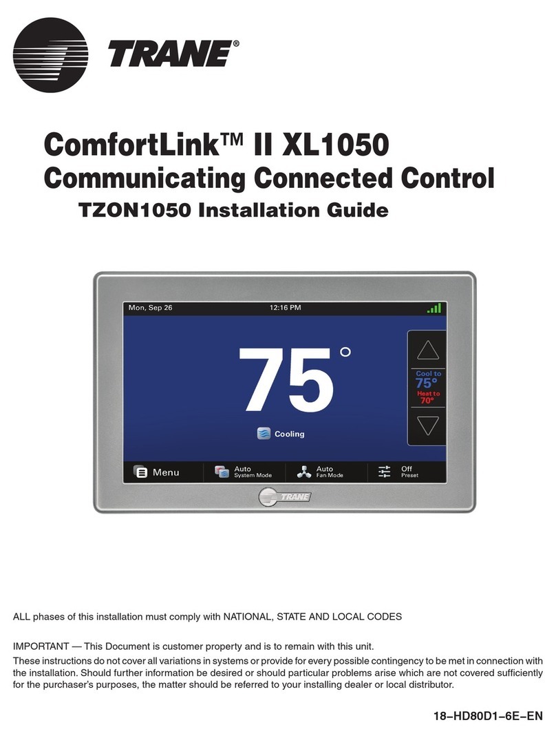 Trane TZON1050 installation guide