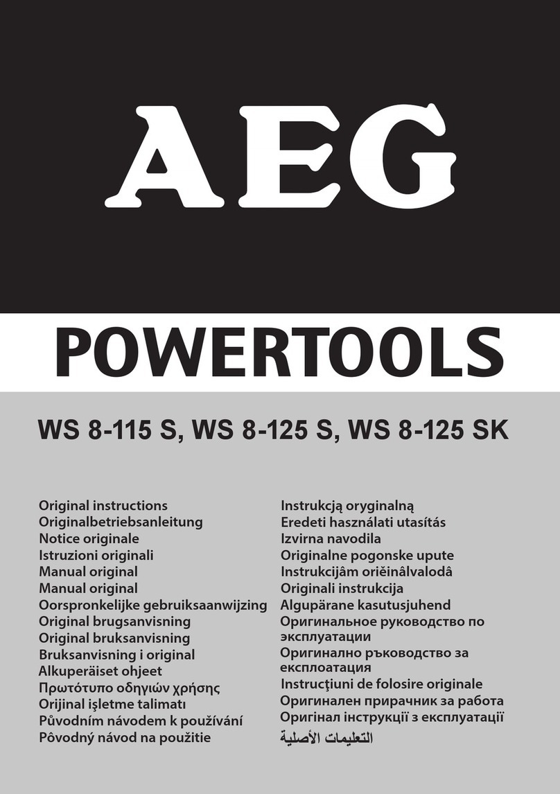 AEG WS 8-115 S User manual
