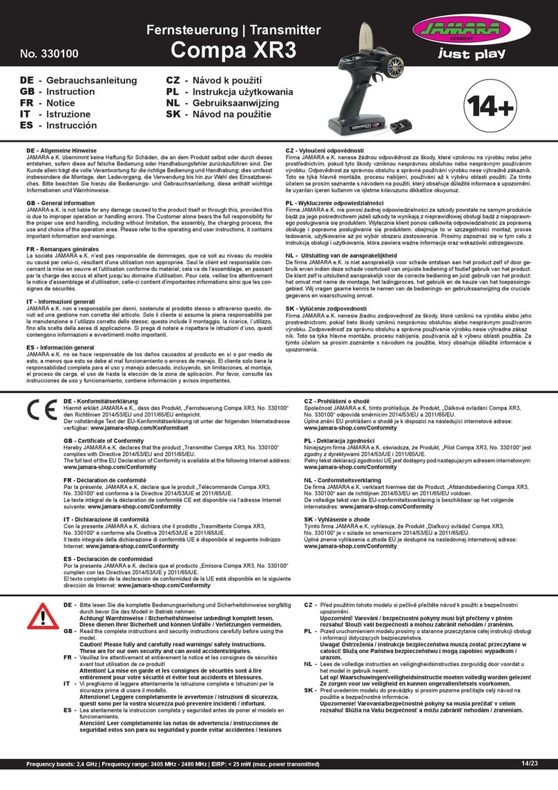 Jamara Compa XR3 User manual